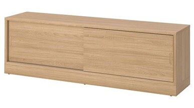 TONSTAD tv sehpası, 178x37x55 cm meşe kaplama