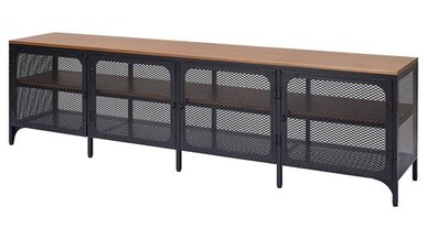 FJÄLLBO tv sehpası, 198x45x54 cm siyah