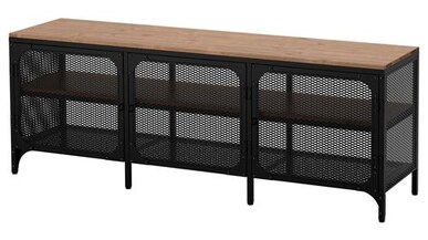 FJÄLLBO tv sehpası, 150x54 cm siyah