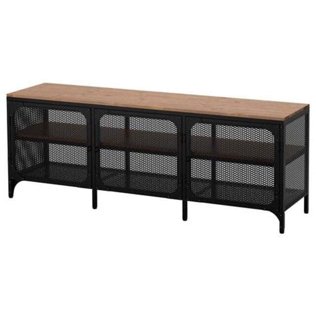 FJÄLLBO tv sehpası, 150x54 cm siyah