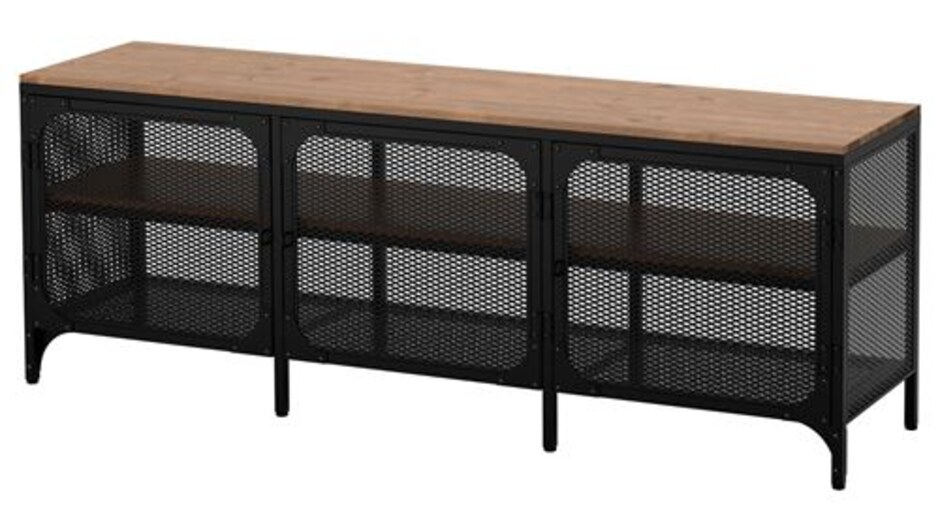 FJÄLLBO tv sehpası, 150x54 cm siyah