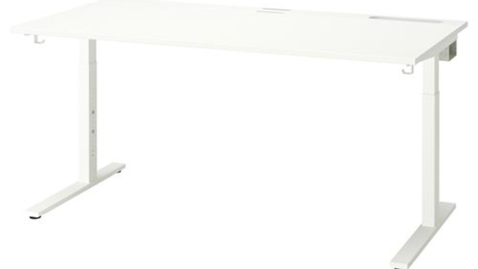 MITTZON çalışma masası, 160x80 cm beyaz MITTZON çalışma masası, 160x80 cm beyaz