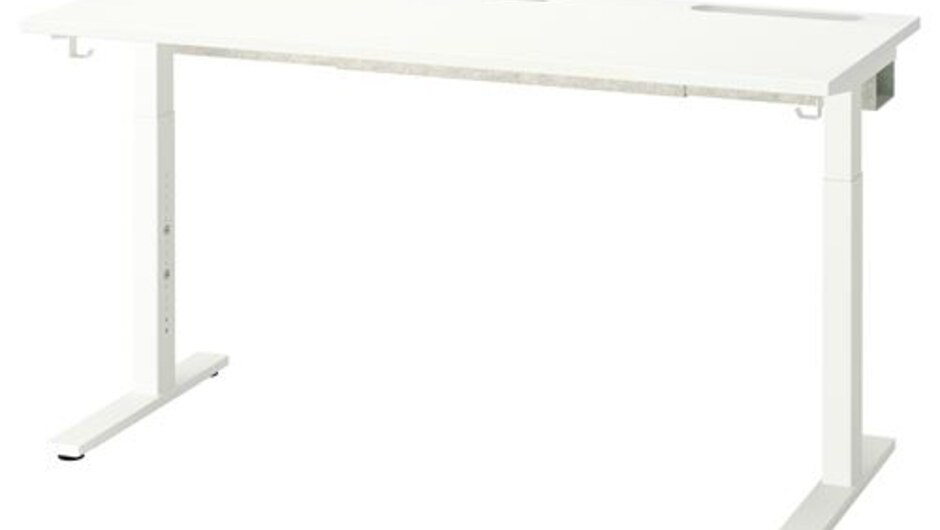 MITTZON çalışma masası, 140x60 cm beyaz MITTZON çalışma masası, 140x60 cm beyaz
