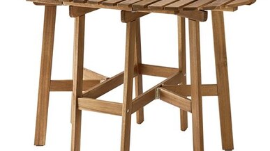 ASKHOLMEN katlanabilir masa, 110x70x71 cm koyu kahve