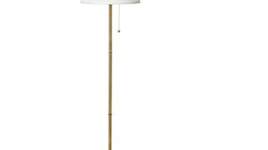ÅRSTID yer lambası, 155 cm beyaz-pirinç rengi