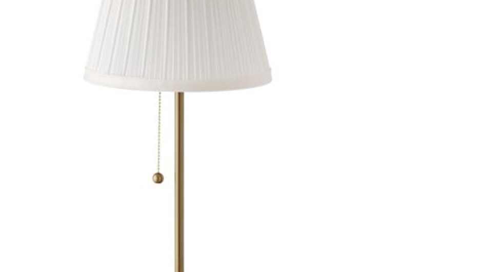 ÅRSTID abajur, 55 cm beyaz-pirinç rengi ÅRSTID abajur, 55 cm beyaz-pirinç rengi